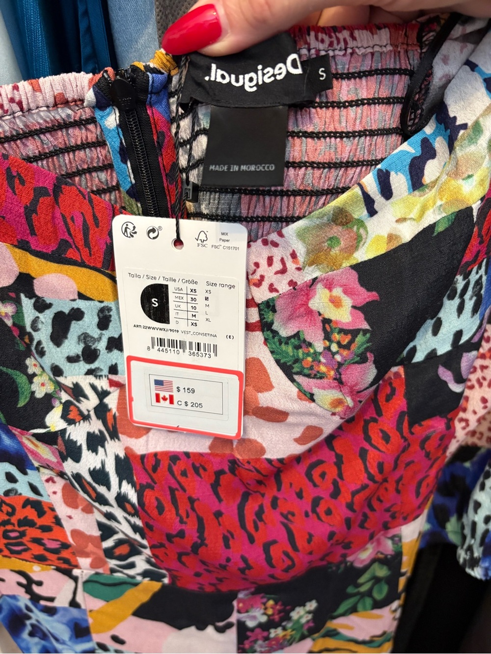 NWT Desigual Consetina Patchwork Midi Dress - Picture 6 of 7